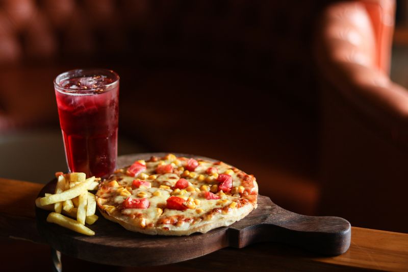 Pepperoni pizza with classic toppings