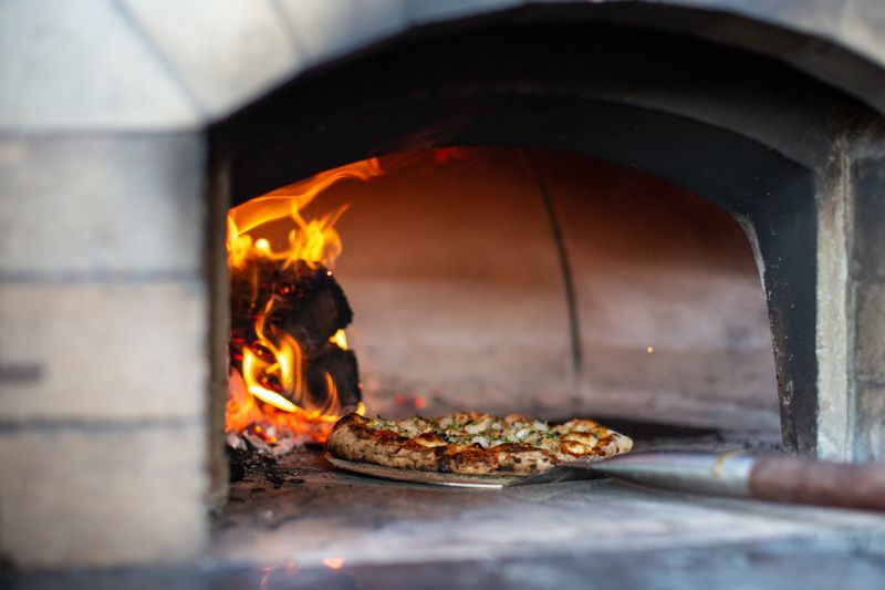 Truffle Shuffle gourmet pizza with black truffle